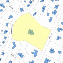 53 Vista Ave, Newton MA 02466-2821 plot plan