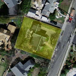 247 Temple St, Newton MA 02465-2333 aerial view