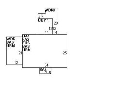 350 Woodward St, Newton MA 02468-2022 floor plan