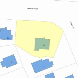 340 California St, Newton MA  02458-1054 plot plan