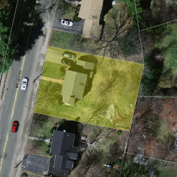 790 Walnut St, Newton MA 02459-1717 aerial view