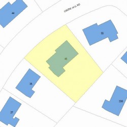 45 Cross Hill Rd, Newton MA  02459-3119 plot plan