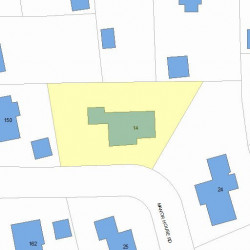 14 Manor House Rd, Newton MA  02459-1520 plot plan