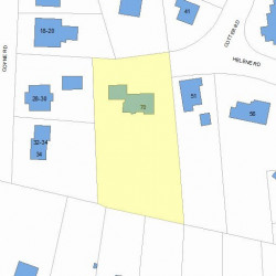 70 Helene Rd, Newton MA  02468-1025 plot plan