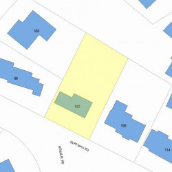 100 Hartman Rd, Newton MA  02459-2854 plot plan