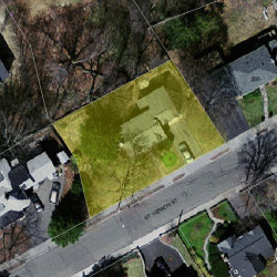 293 Mount Vernon St, Newton MA 02465-2520 aerial view