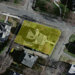 5 Copley St, Newton MA  02458-2204 aerial view