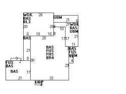 44 Montvale Rd, Newton MA 02459-1360 floor plan