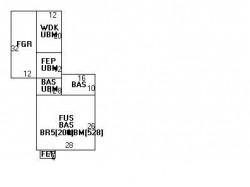 136 Grasmere St, Newton MA  02458-2235 floor plan