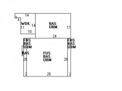 15 Roosevelt Rd, Newton MA 02459-2749 floor plan