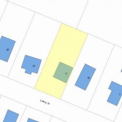 17 Orris St, Newton MA  02466-1313 plot plan