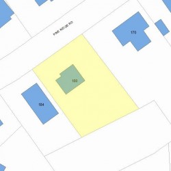 180 Pine Ridge Rd, Newton MA 02468-1511 plot plan