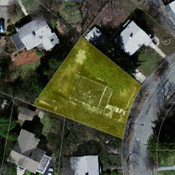 19 Day St, Newton MA  02466-2906 aerial view