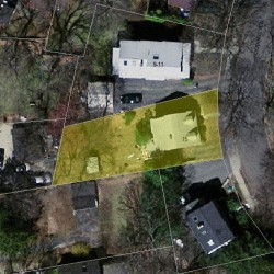 15 Woodbine Ter, Newton MA  02466-1820 aerial view