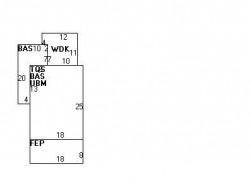 11 Auburn St, Newton MA  02465-2204 floor plan