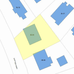 84 Side Pkwy, Newton MA 02458-1816 plot plan