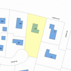 236 Waban Ave, Newton MA 02468-2108 plot plan