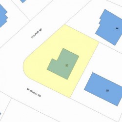 50 Dolphin Rd, Newton MA  02459-1305 plot plan