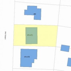 472 Lowell Ave, Newton MA  02460-2151 plot plan