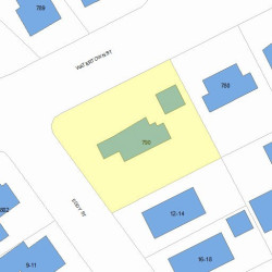 790 Watertown St, Newton MA 02460-1354 plot plan
