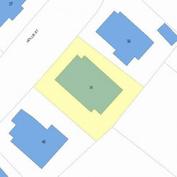 36 Hollis St, Newton MA  02458-2010 plot plan