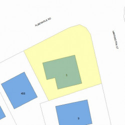5 Harrington St, Newton MA 02460-1525 plot plan