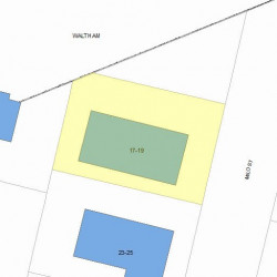 17 Milo St, Newton MA 02465-1011 plot plan