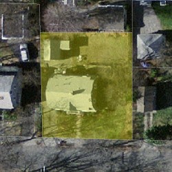 53 Channing Rd, Newton MA  02459-1139 aerial view