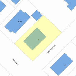 23 Broadway Ter, Newton MA  02460-1404 plot plan