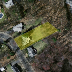 132 Christina St, Newton MA 02461-1916 aerial view