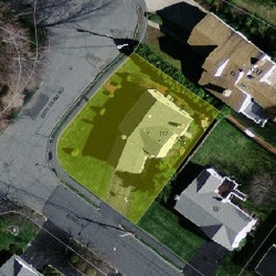 117 Esty Farm Rd, Newton MA 02459-3650 aerial view
