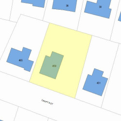 459 Crafts St, Newton MA 02465-1735 plot plan