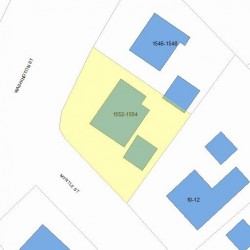 1554 Washington St, Newton MA  02465-2221 plot plan