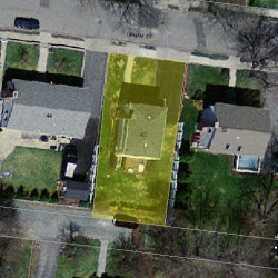 40 Upham St, Newton MA  02465-1520 aerial view