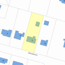 29 Kenilworth St, Newton MA  02458-2705 plot plan