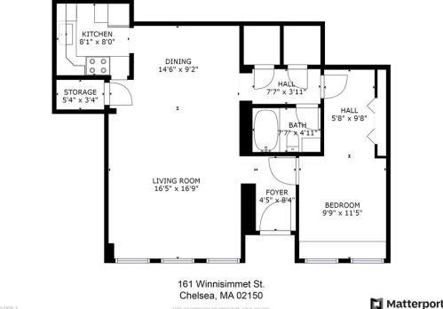 161 Winnisimmet St, Chelsea MA  02150-2745 exterior