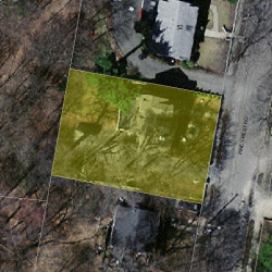 46 Pine Crest Rd, Newton MA  02459-2118 aerial view