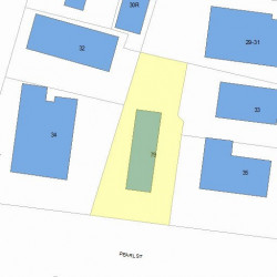 79 Pearl St, Newton MA 02458-1527 plot plan