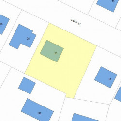20 Grant St, Newton MA 02465-1509 plot plan