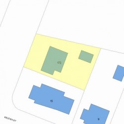 172 Winslow Rd, Newton MA  02468-1740 plot plan