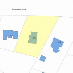 1564 Commonwealth Ave, Newton MA  02465-2806 plot plan
