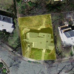 42 Stafford Rd, Newton MA  02459-1819 aerial view