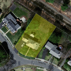 137 Dorset Rd, Newton MA 02468-1454 aerial view