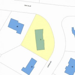9 Karen Rd, Newton MA  02468-1123 plot plan