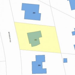 262 Woodcliff Rd, Newton MA 02461-2128 plot plan