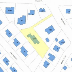 1277 Walnut St, Newton MA 02461-1854 plot plan