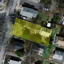 18 Williams St, Newton MA  02464-1329 aerial view