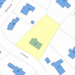 356 Upland Ave, Newton MA 02461-2030 plot plan