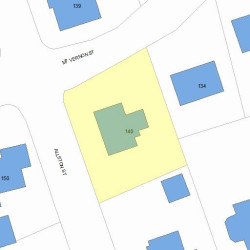 140 Mount Vernon St, Newton MA  02465-2557 plot plan