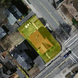537 California St, Newton MA 02460-1245 aerial view